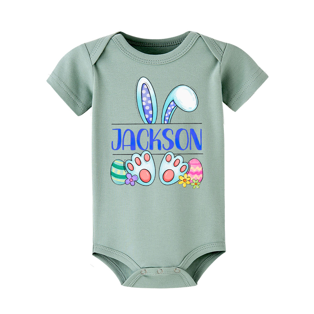 Personalized Baby Cute Easter Bunny Romper | CWEaster44