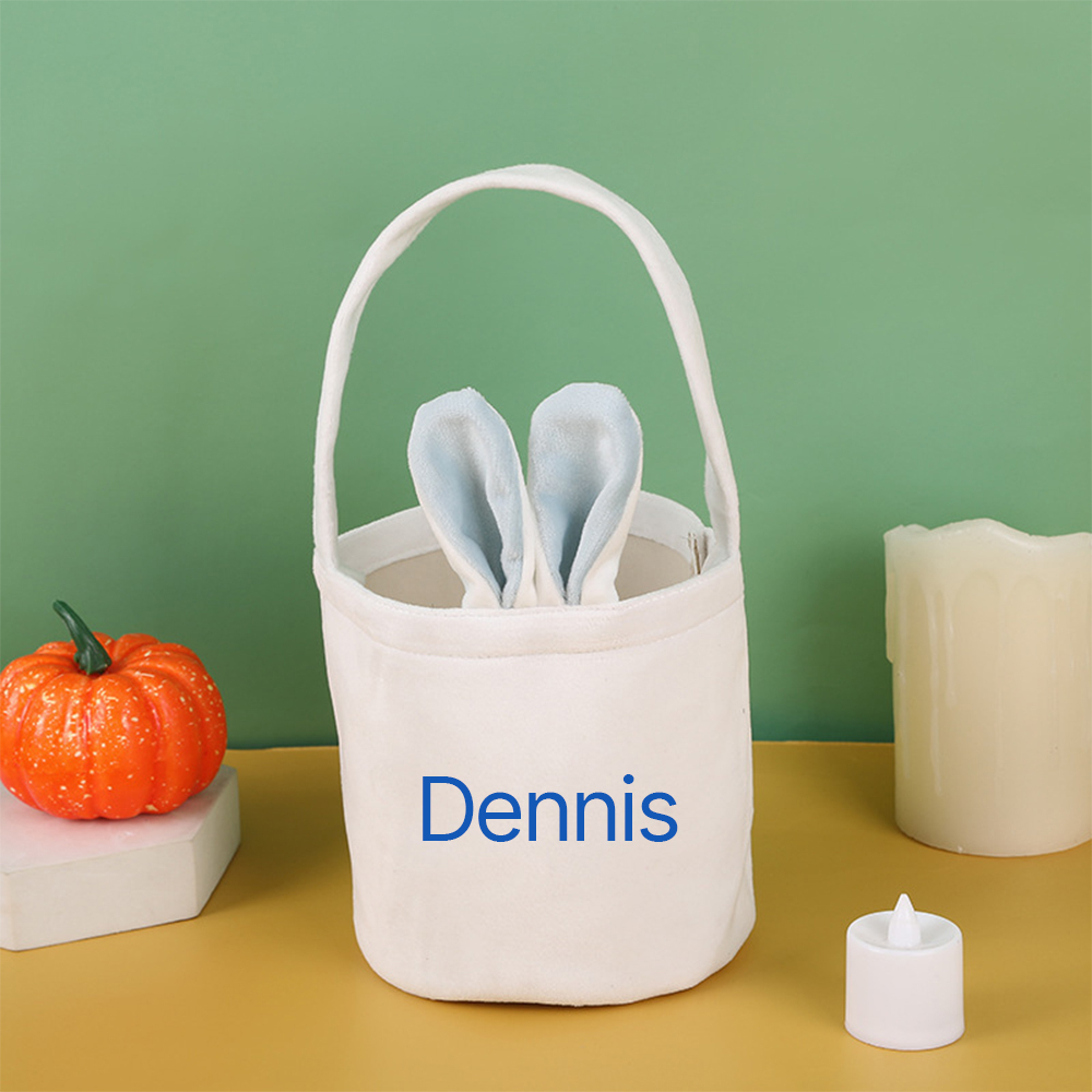 Personalised Embroidered Easter Bunny Basket | CWEaster50