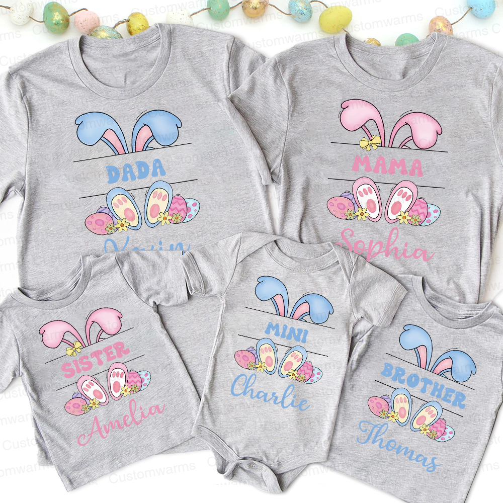 Personalized Family Happy Easter Matching Shirt | CWEaster53