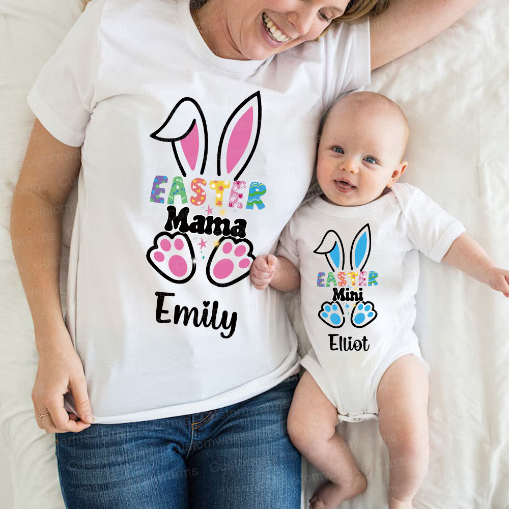 Personalized Family Happy Easter Matching Shirt | CWEaster55