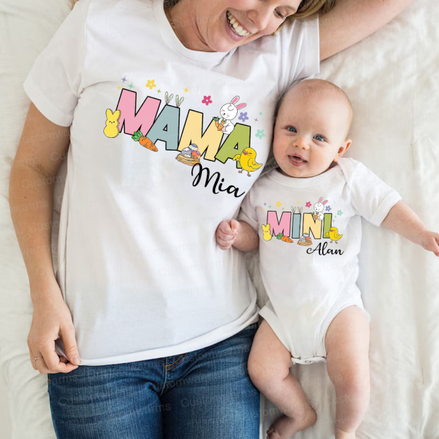 Personalized Family Happy Easter Matching Shirt | CWEaster56
