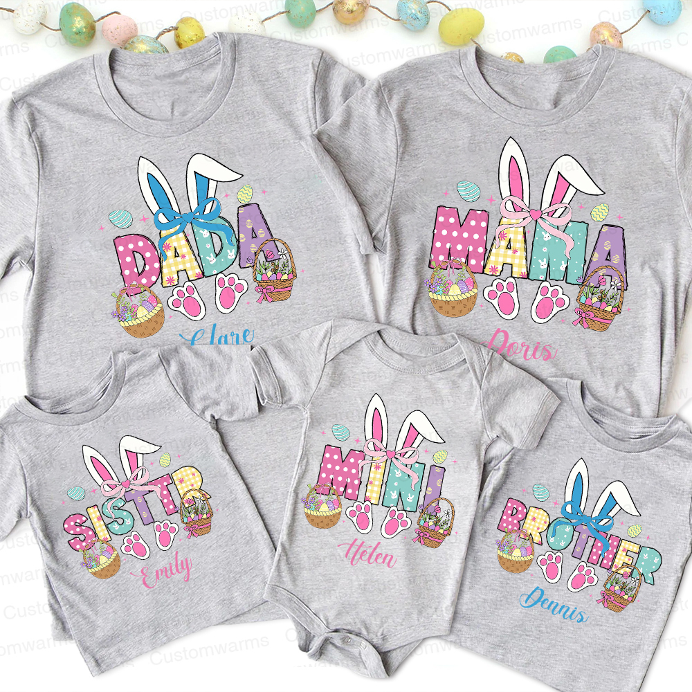Personalized Family Happy Easter Matching Shirt | CWEaster54