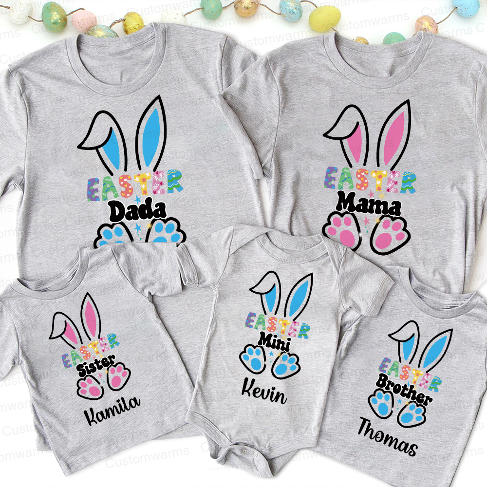 Personalized Family Happy Easter Matching Shirt | CWEaster55