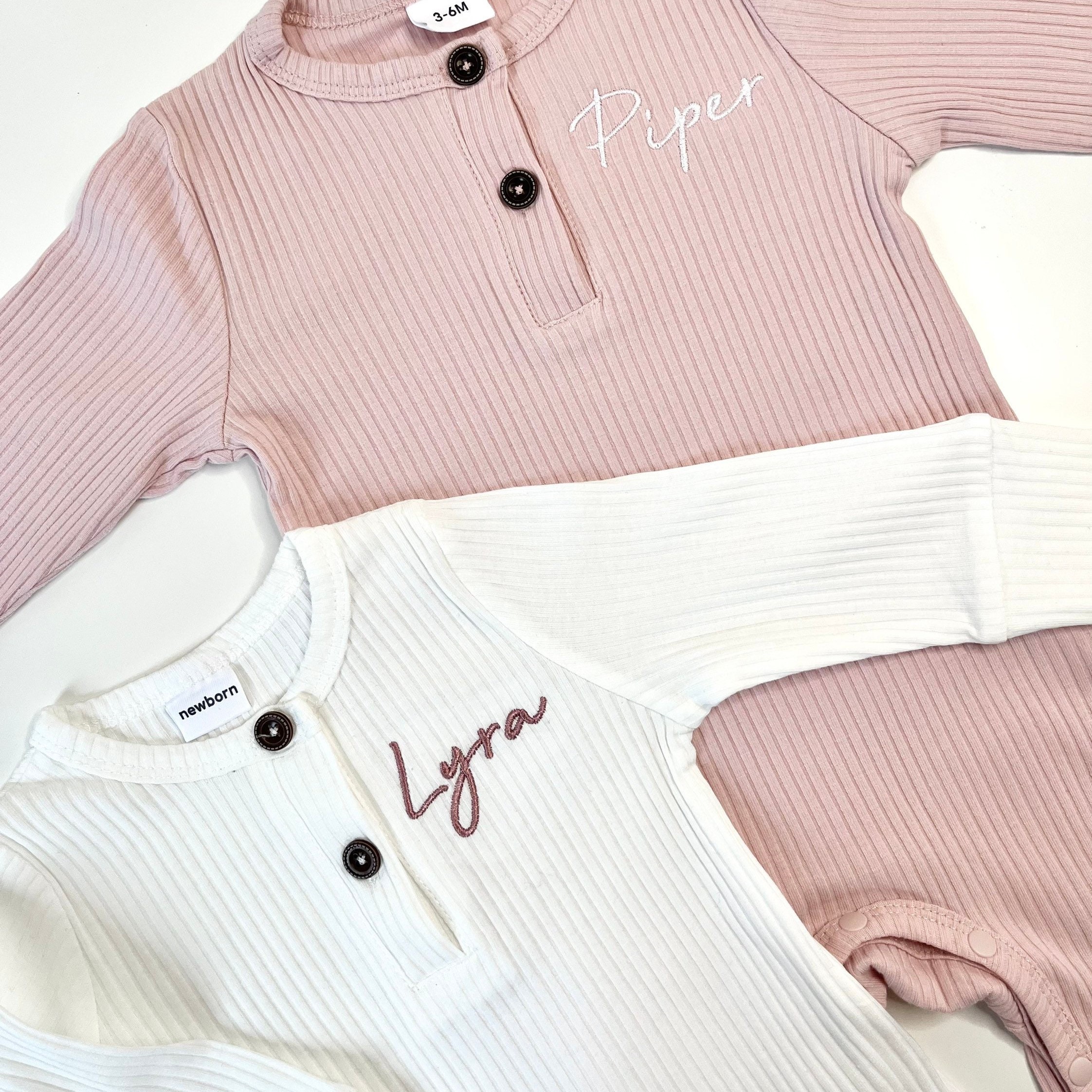 Personalized Embroidery Kids Cozy Soft Sweatshirt Romper | inRomper08
