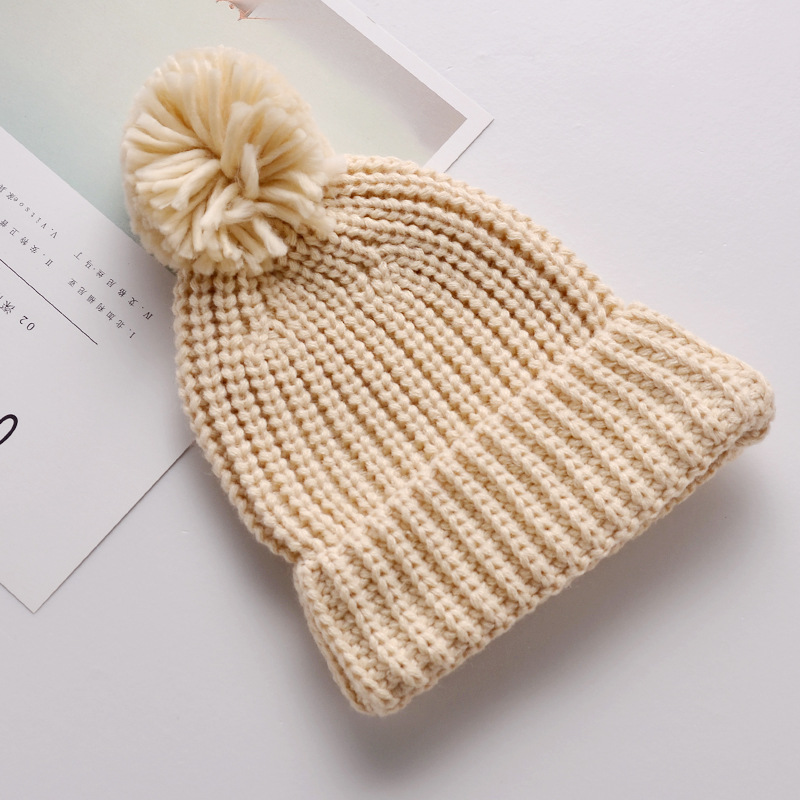Personalized Hand Embroidery Pom Pom Beanie| HSKid44