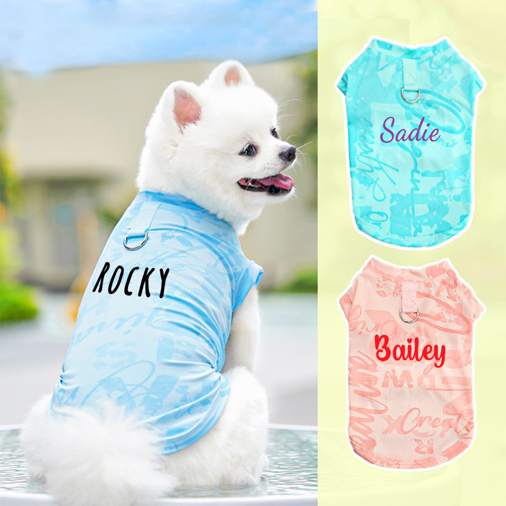 Personalized Breathable Pet Summer Cool Mesh Vest | BKPet192