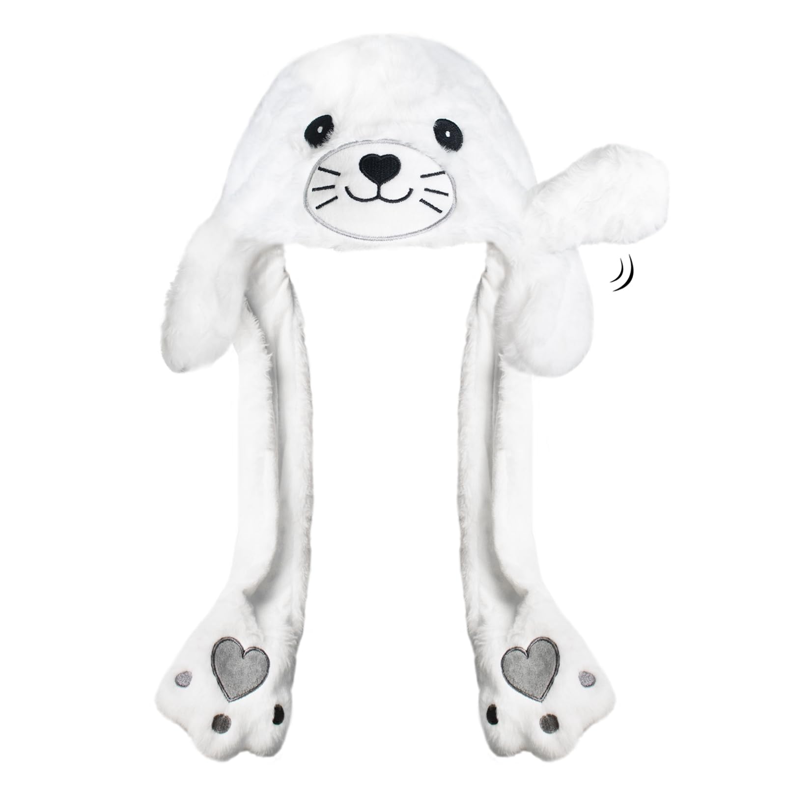 Personalized Embroidery Funny Ears Moving Plush Hat | HSKid79