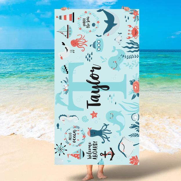 Personalized Lovely Kid Towel for Summer & Beach | CWTowel121