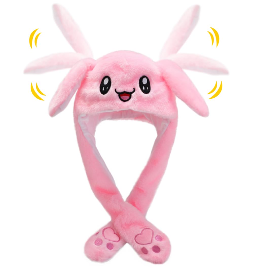 Personalized Embroidery Funny Ears Moving Plush Hat | HSKid79