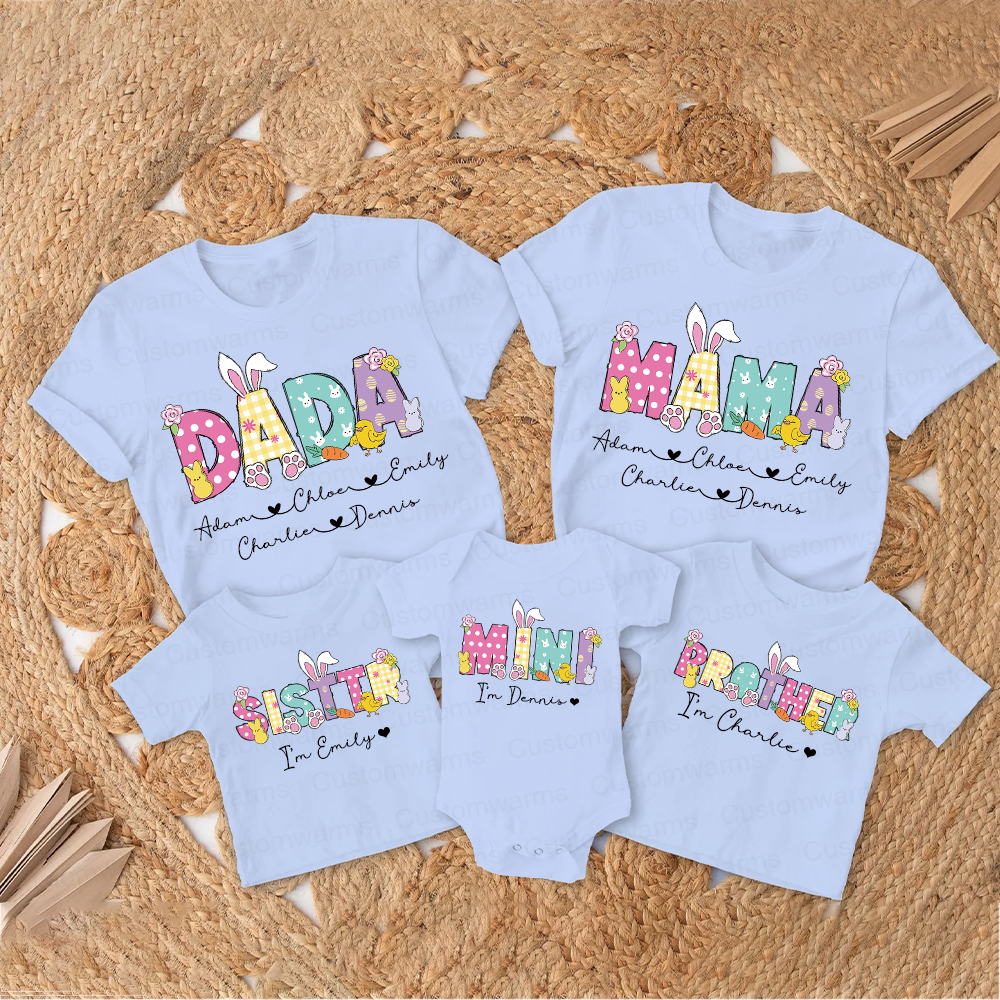 Personalized Family Happy Easter Matching Shirt | CWEaster73