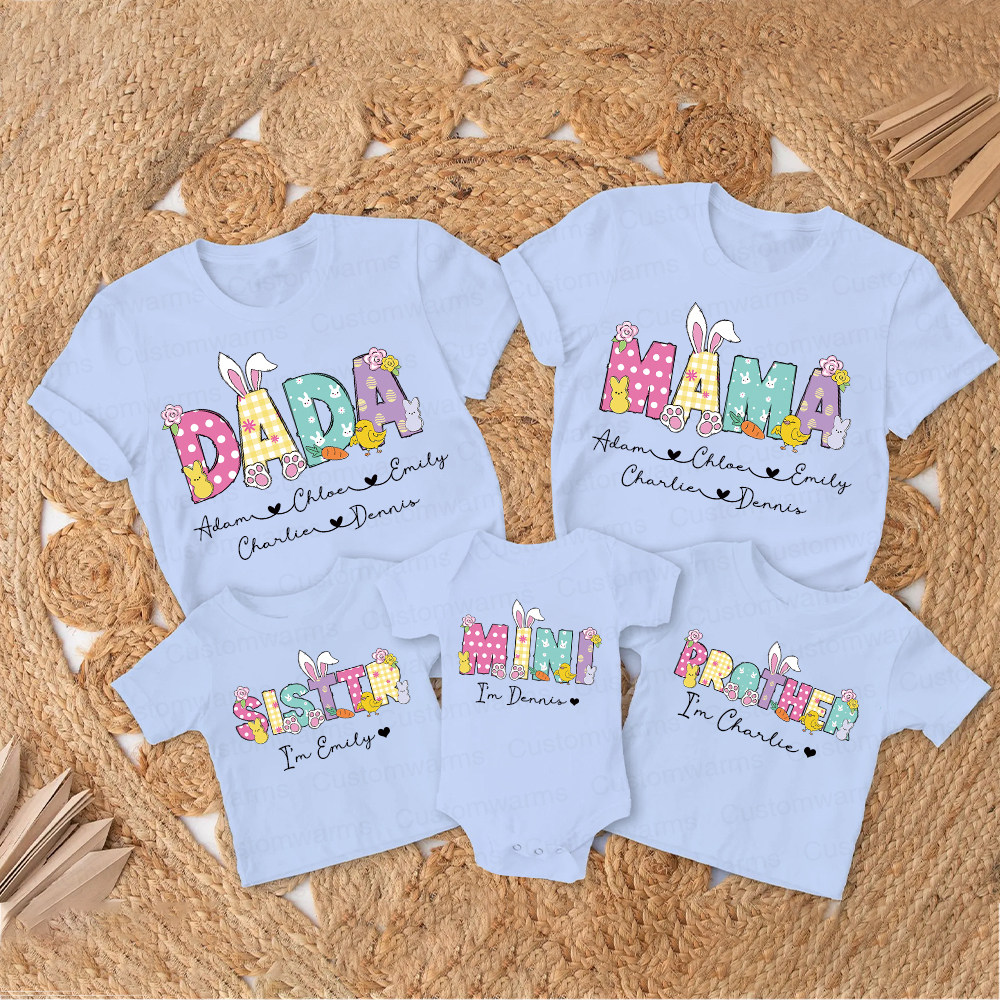 Personalized Family Happy Easter Matching Shirt | CWEaster73