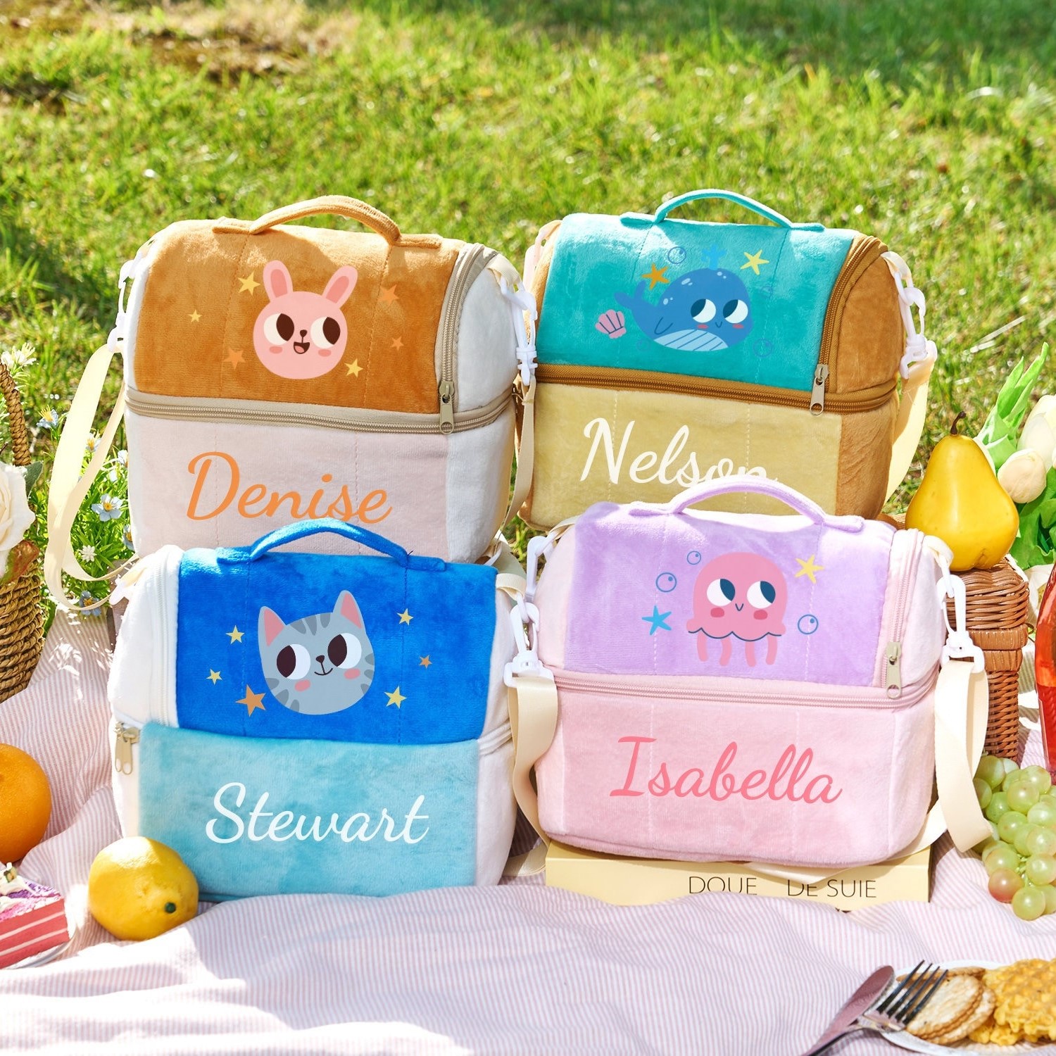 Personalized Cute Pattern Kids Lunch Bag
