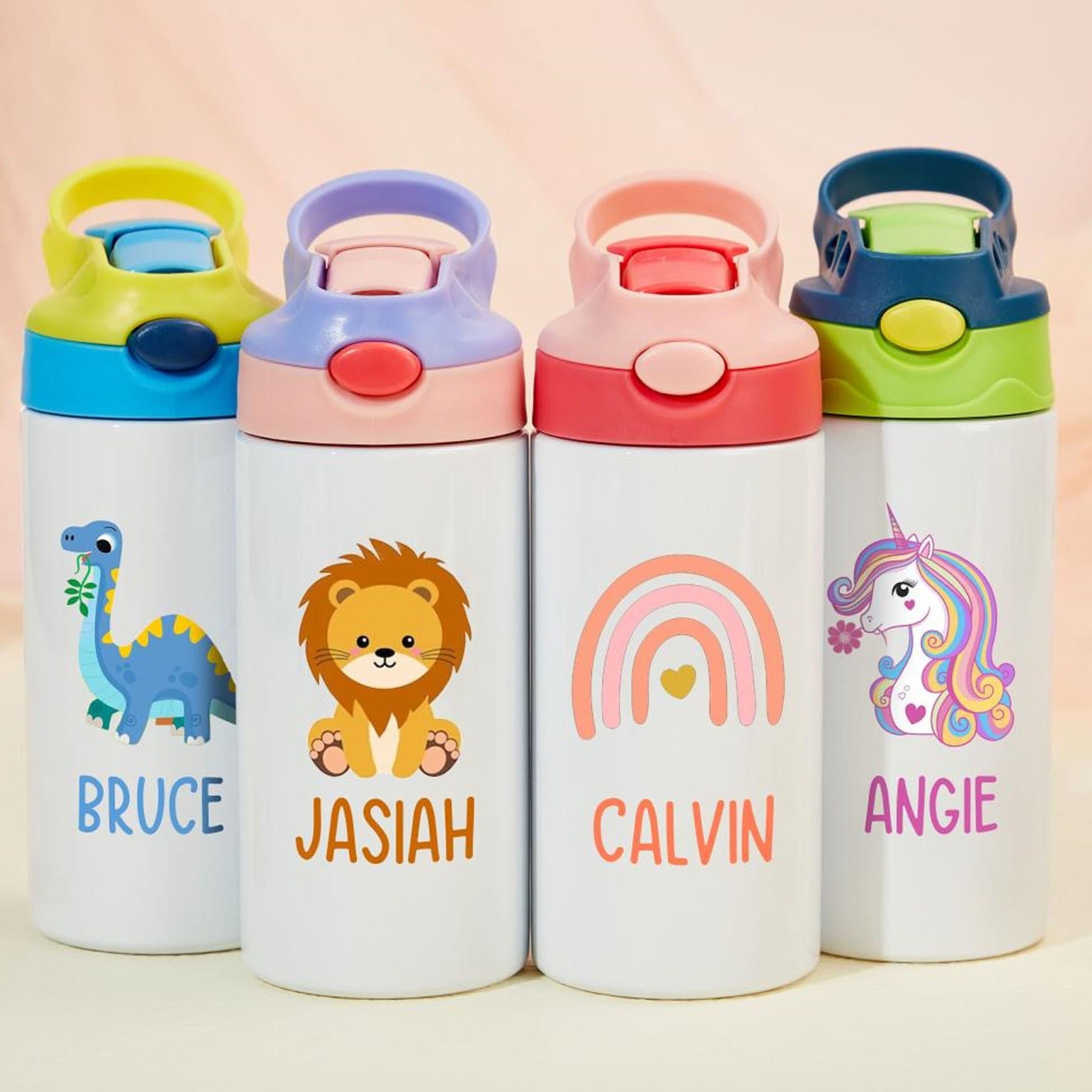 Personalised BPA Free 12oz Lovely Kid Water Bottles | YouBottle37