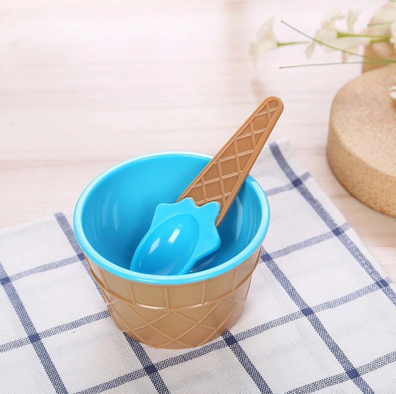 Personalized Kid Toy Reusable Ice Cream Bowl with Spoon | CWToy48