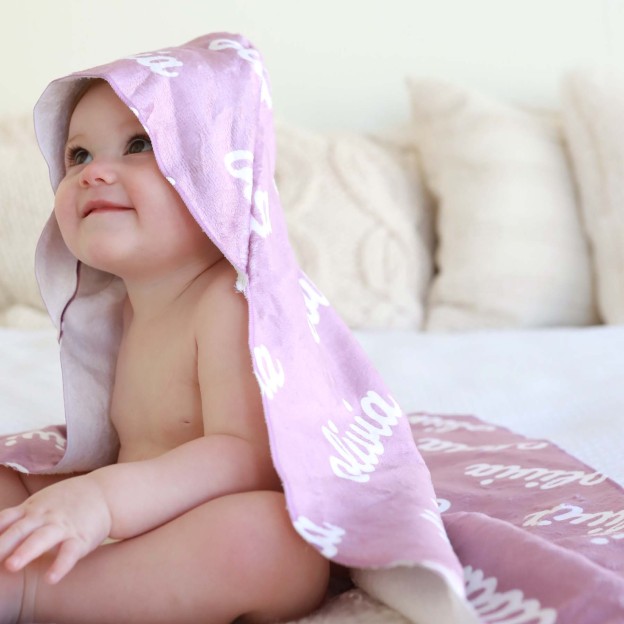 Personalized Baby Hooded Towel for Comfort & Unique | BBBlanket10