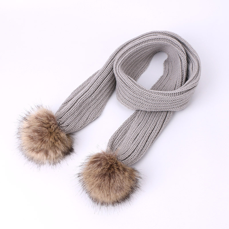 Personalized Embroidery Kid Pom Pom Hat With Scarf | HSKid48