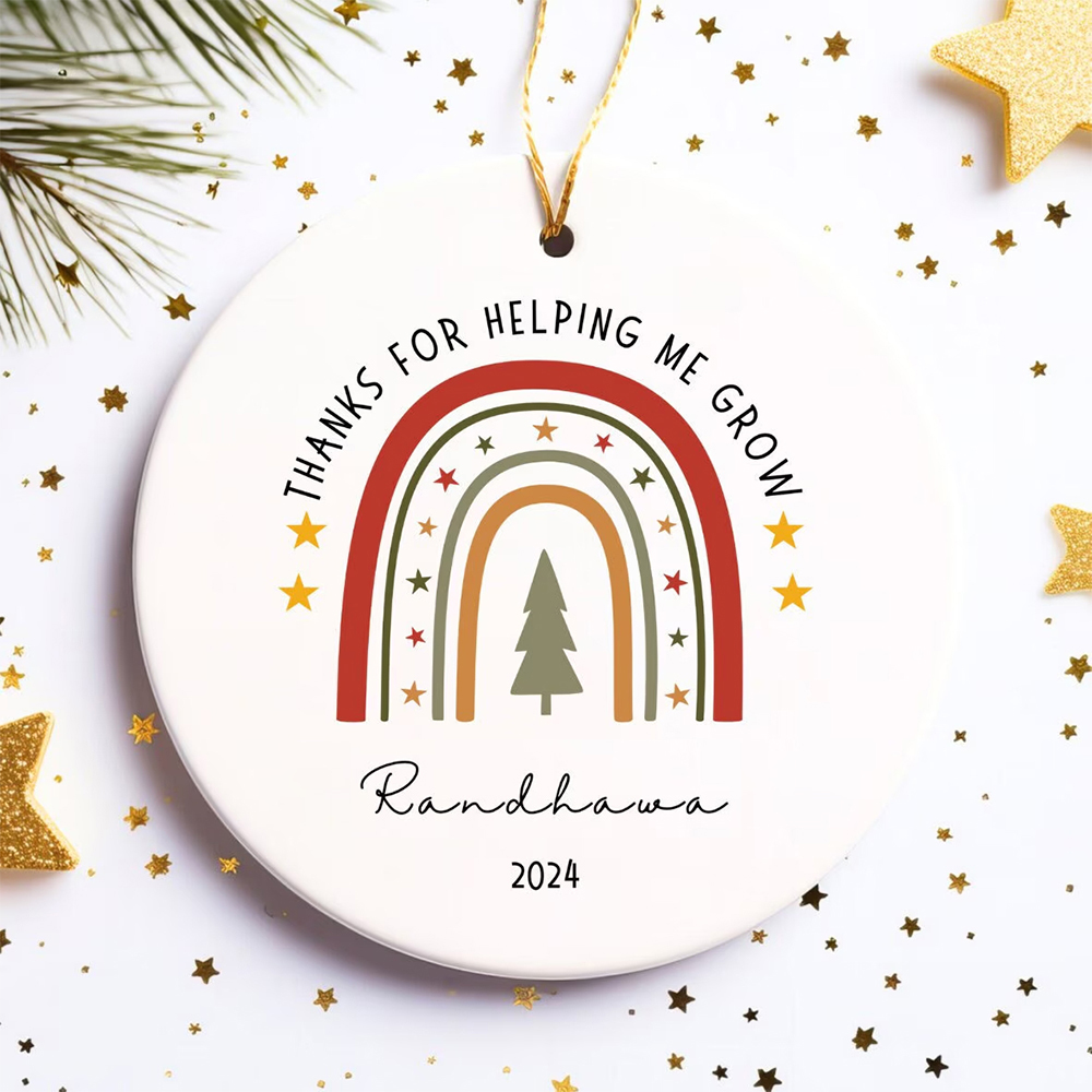 Personalized Original Cute Rainbow Christmas Ornaments Decoration | MCGift5720