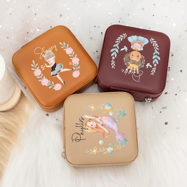 Personalized Cute Princess Jewelry Box for Little Girl | CWToy88
