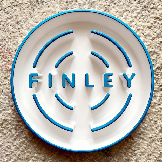 Personalized 3D Printed Dog Slow Feeder Bowl | BKPet354