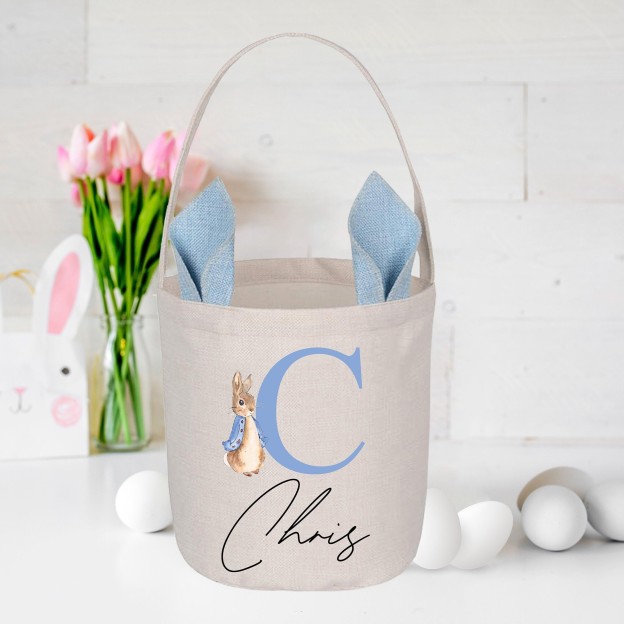 Personalized Name Bunny Easter Gift Sack | CWEaster30