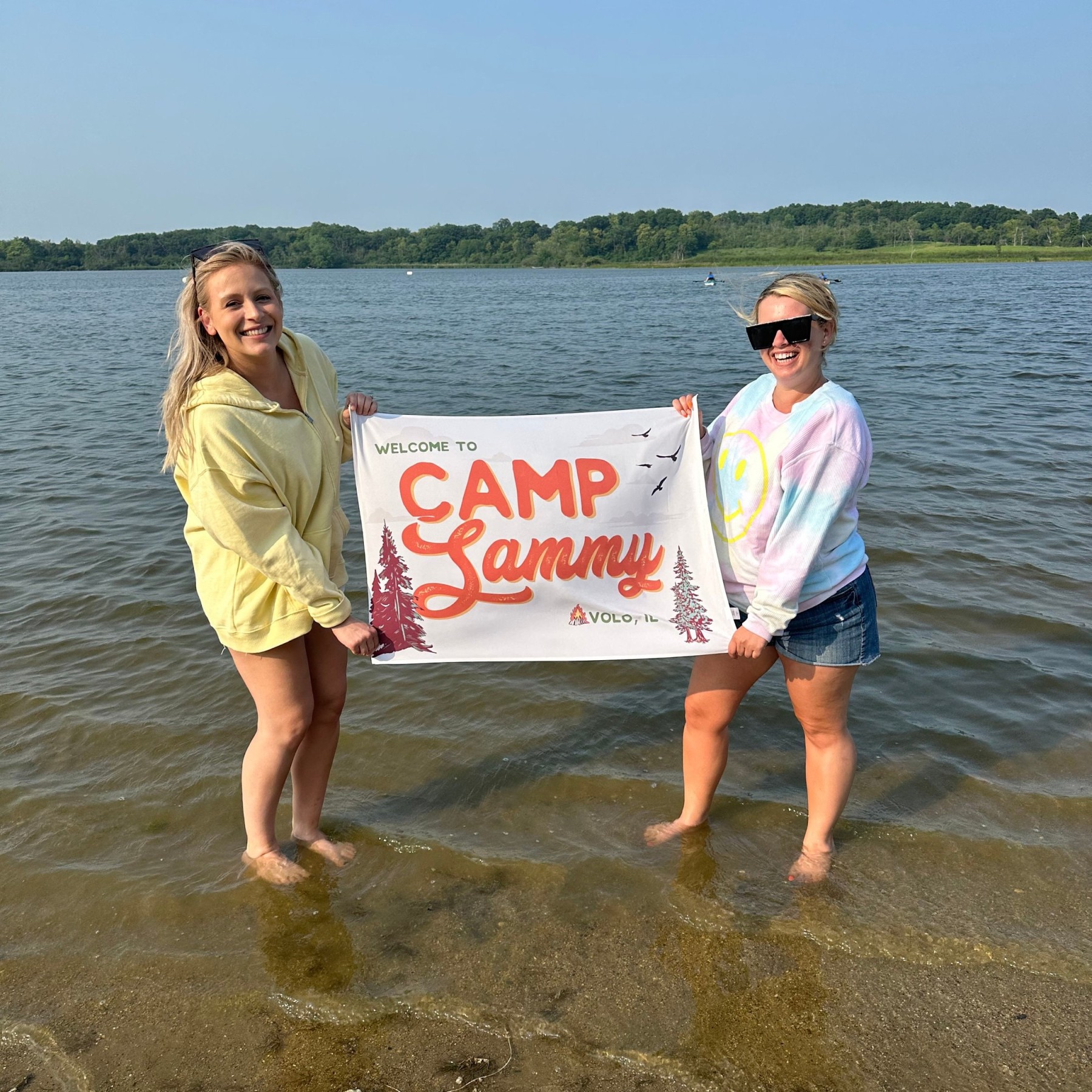 Personalized Camp Bachelorette Banner Tapestry | CWCamp03