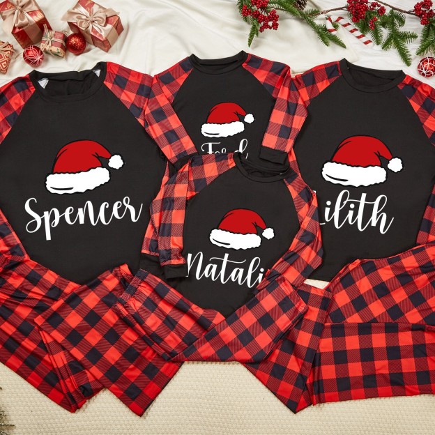 Personalized Matching Family Christmas Pajamas Set | CWFamily06