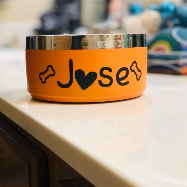 Personalized Stainless Steel Pet Food Bowl  | BKPet46