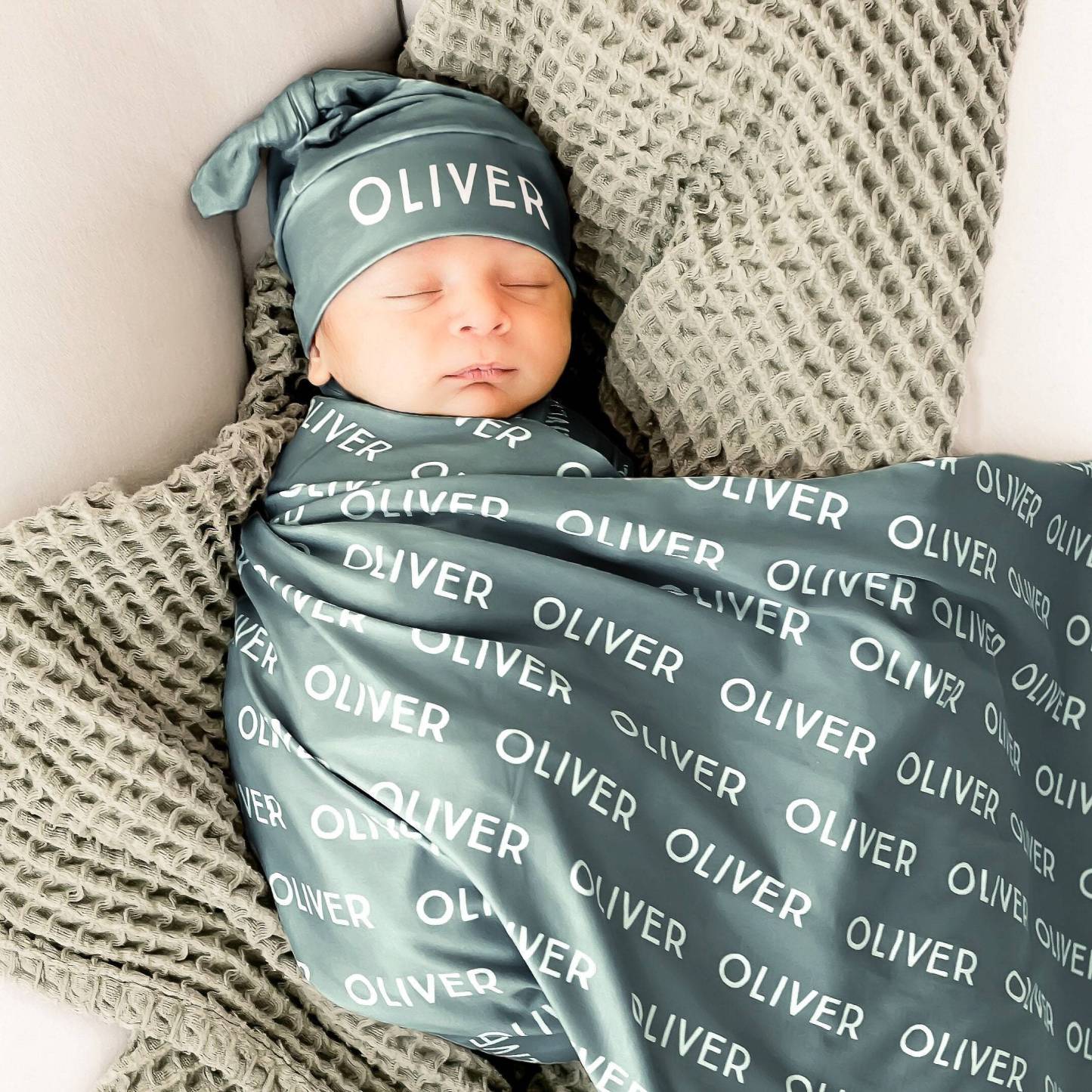 Personalized Baby Swaddle Blanket Set for Comfort & Unique | BBBlanket02