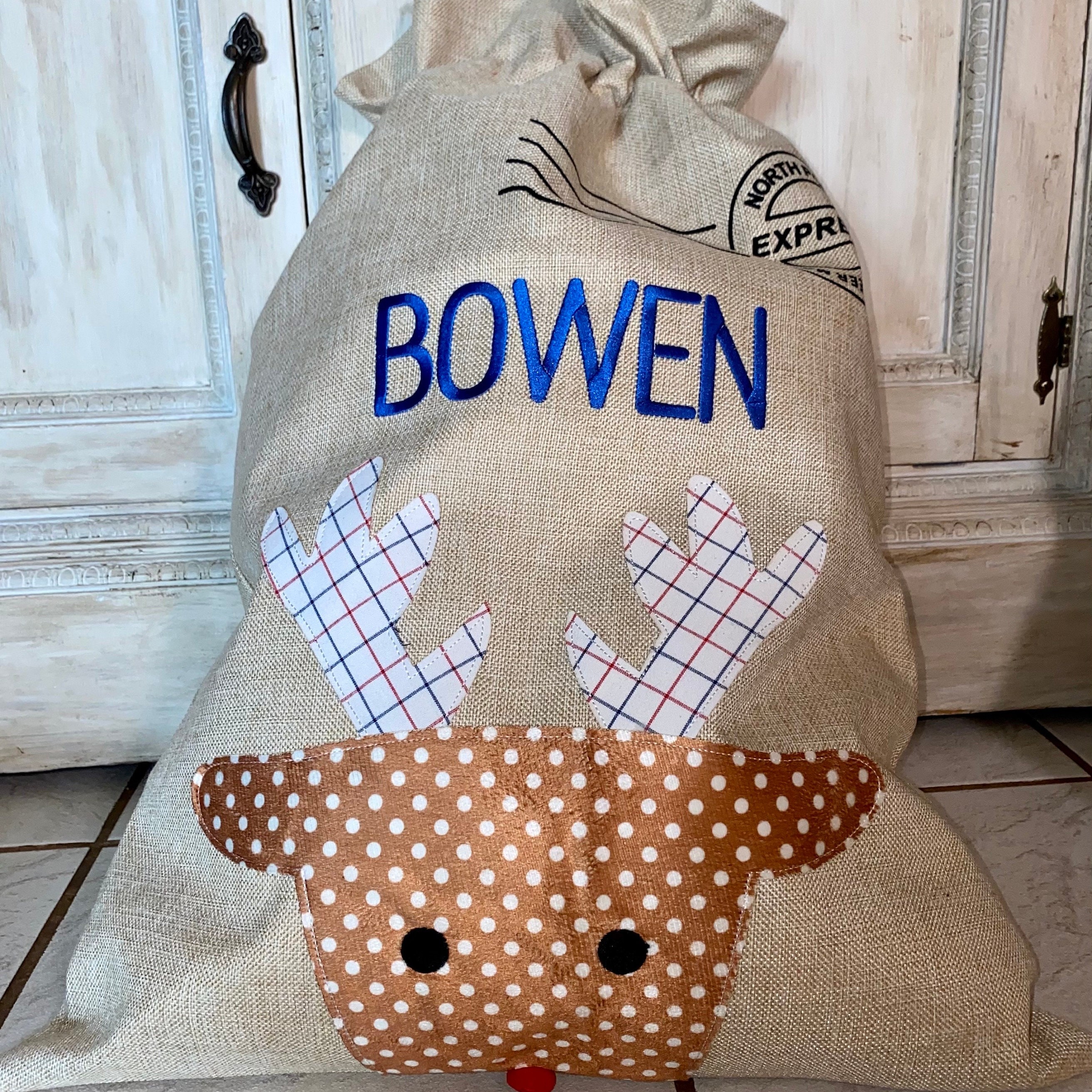 Personalized Embroidered 50*70cm Christmas Gift Bags | MCGift16