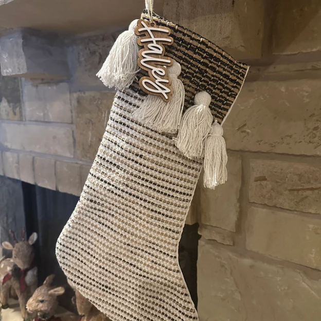 Personalized Wooden Christmas Stocking Tags | MCGift54