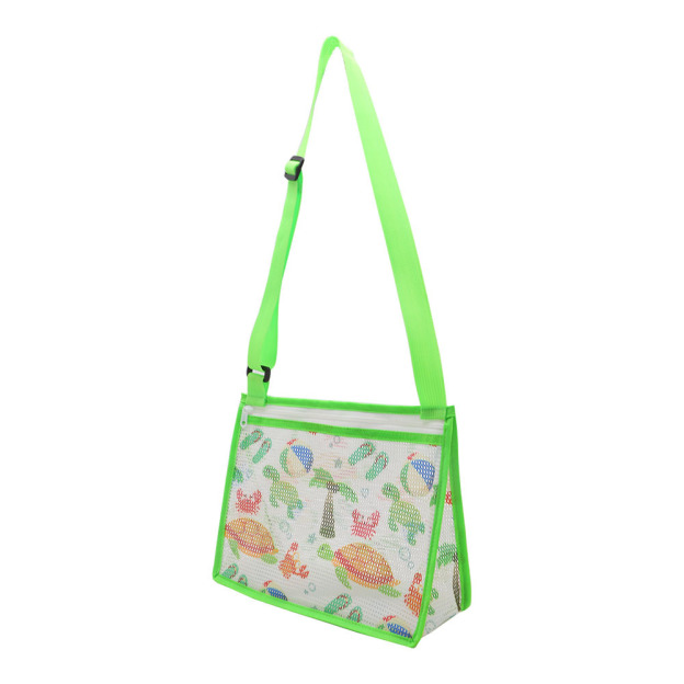Seashell Zipper Mesh Beach Bag | CWBeach10901