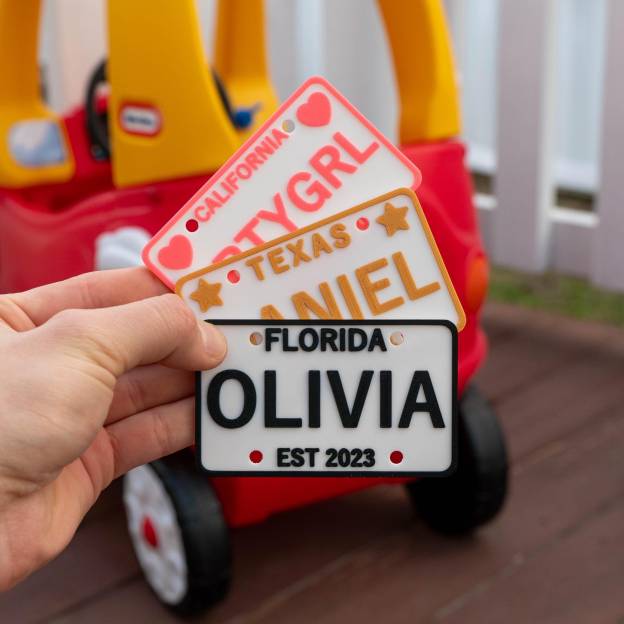Personalized License Plate Tag for Cozy Coupe Wagon Stroller | CWGift26