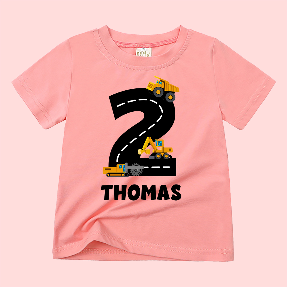 Personalized Kid Transportation Vehicle Party Birthday T-Shirt | inTee14