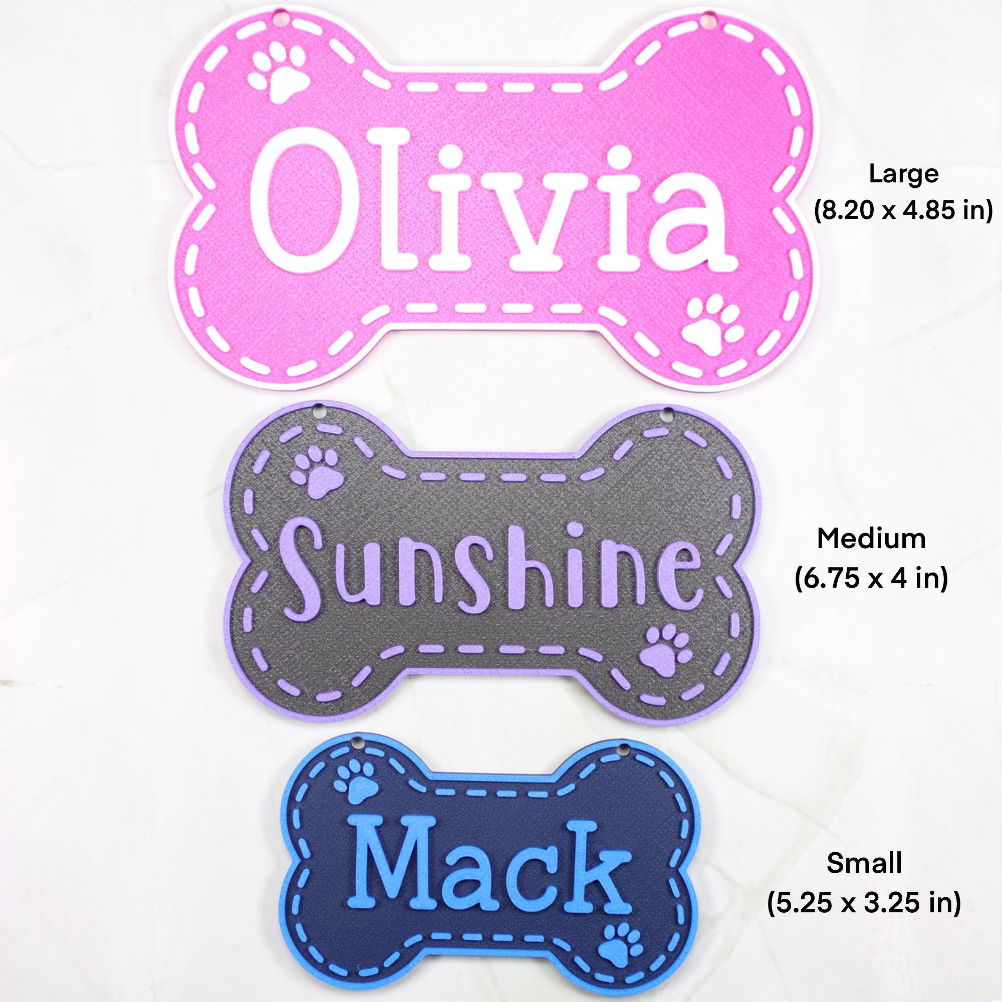 Personalized 3D Printed Dog Name Crate Sign | BKPet411