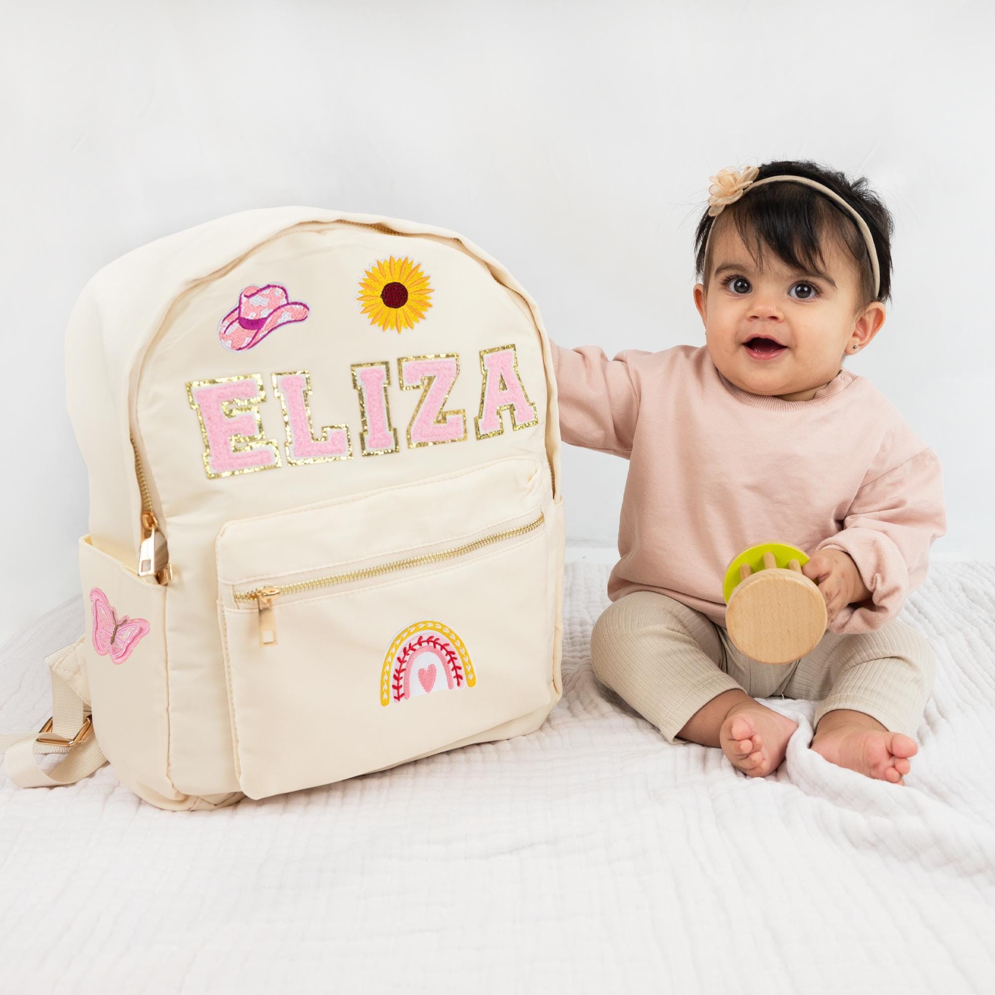 Personalized Hand Patch Kids Funny Backpack｜CWPack0902