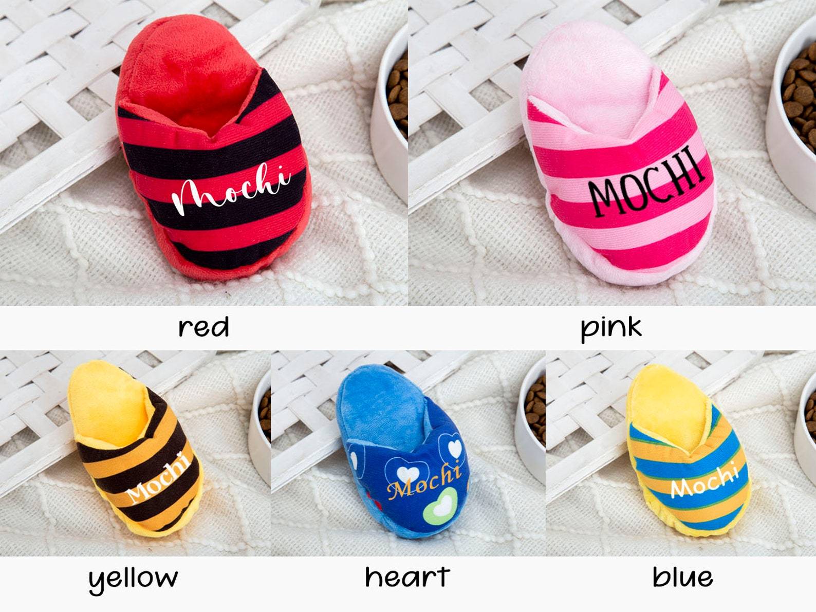 Personalized Dog Squeaky Slipper Toy | CWPet25