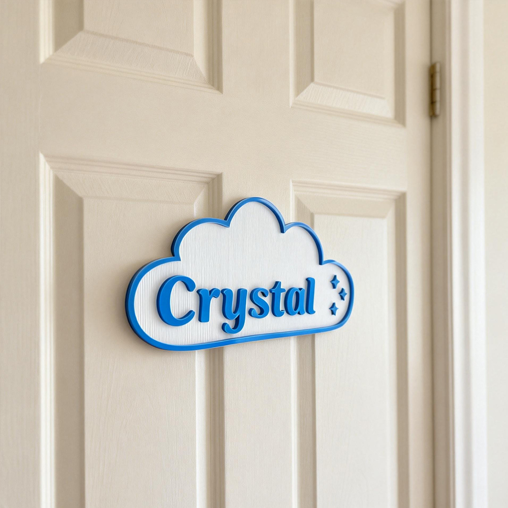 Personalized Kid's Bedroom Decoration Door Sign | CWBaby404