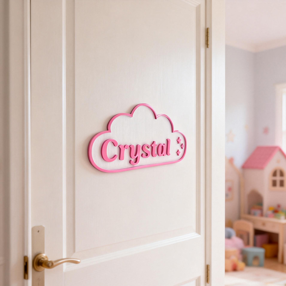 Personalized Kid's Bedroom Decoration Door Sign | CWBaby404