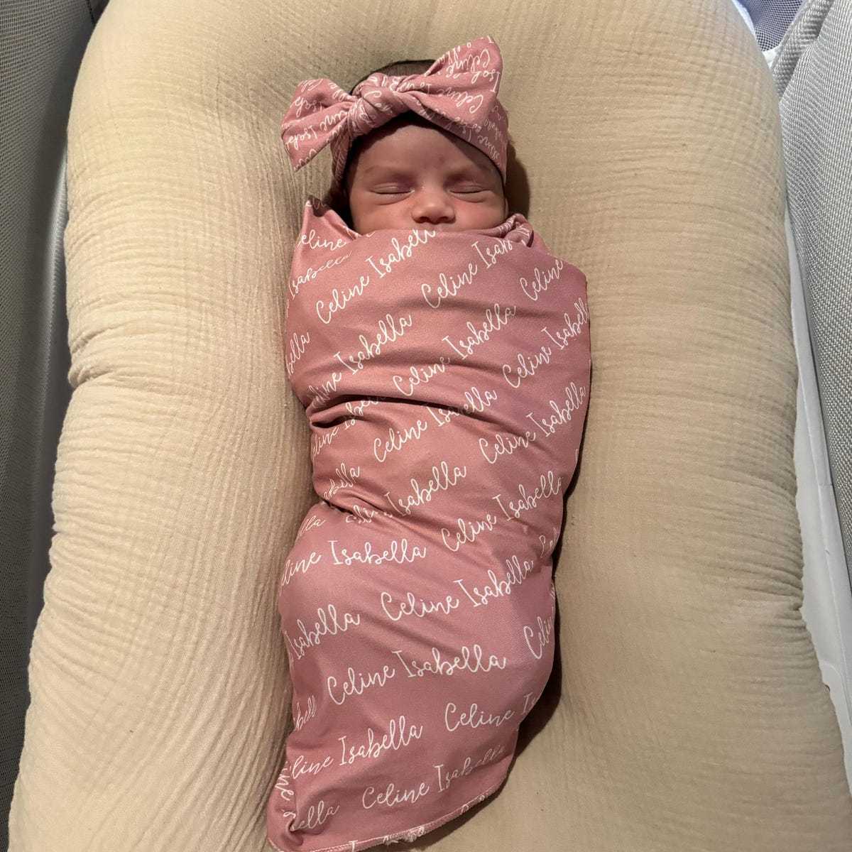 Personalized Baby Swaddle Blanket Set for Comfort & Unique | BBBlanket02