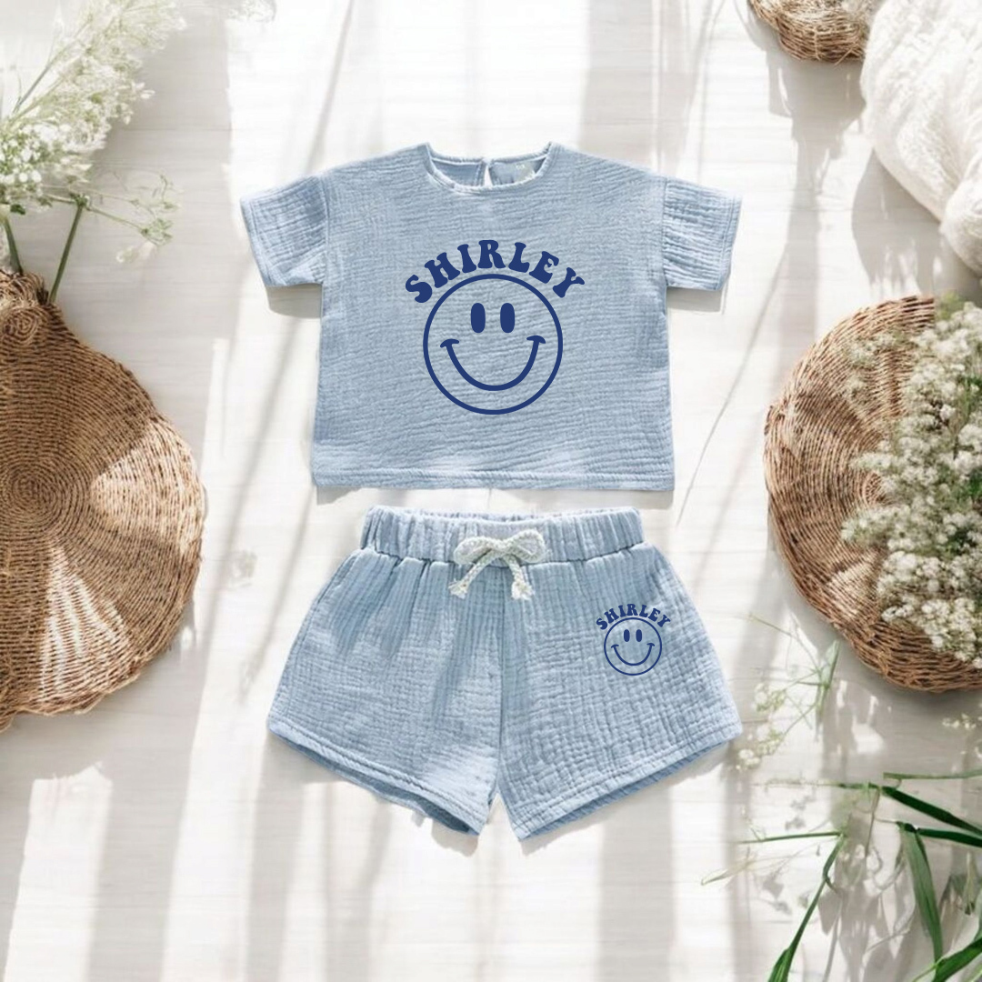Personalized Baby Cotton Cozy Soft Outfit Set | CWBaby382