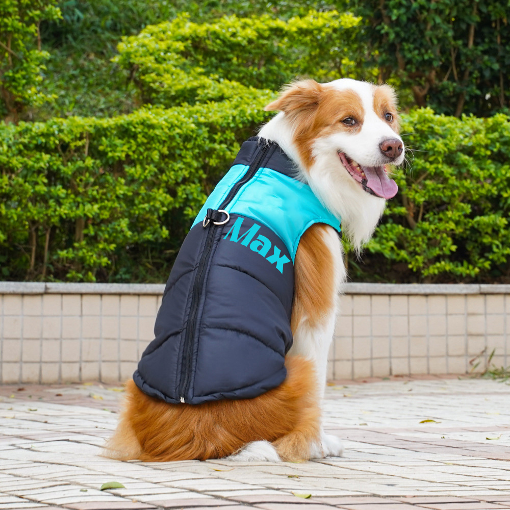 Personalized Pets Warm Puffer Vest | BKPet14701