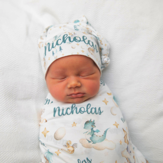 Personalized Baby Swaddle Blanket Set for Comfort & Unique | BBBlanket26