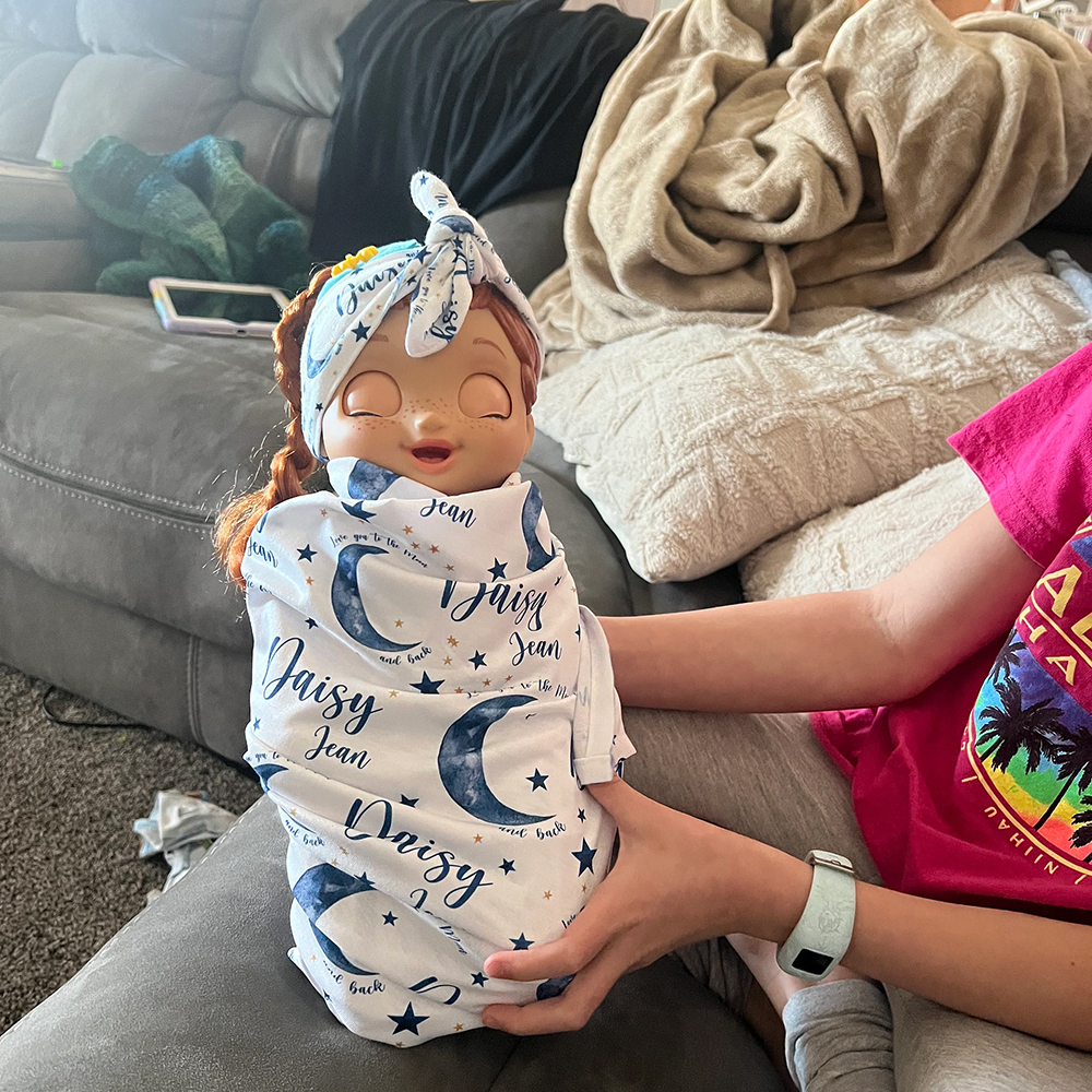 Personalized Baby Swaddle Blanket Set for Comfort & Unique | BBBlanket30