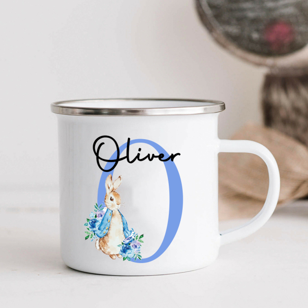 Personalised 12oz Easter Monogram Mugs for Kids  | KidMug40