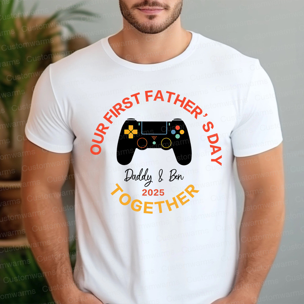 Personalized First Father's Day Daddy and Baby Outfit | CWFamily96