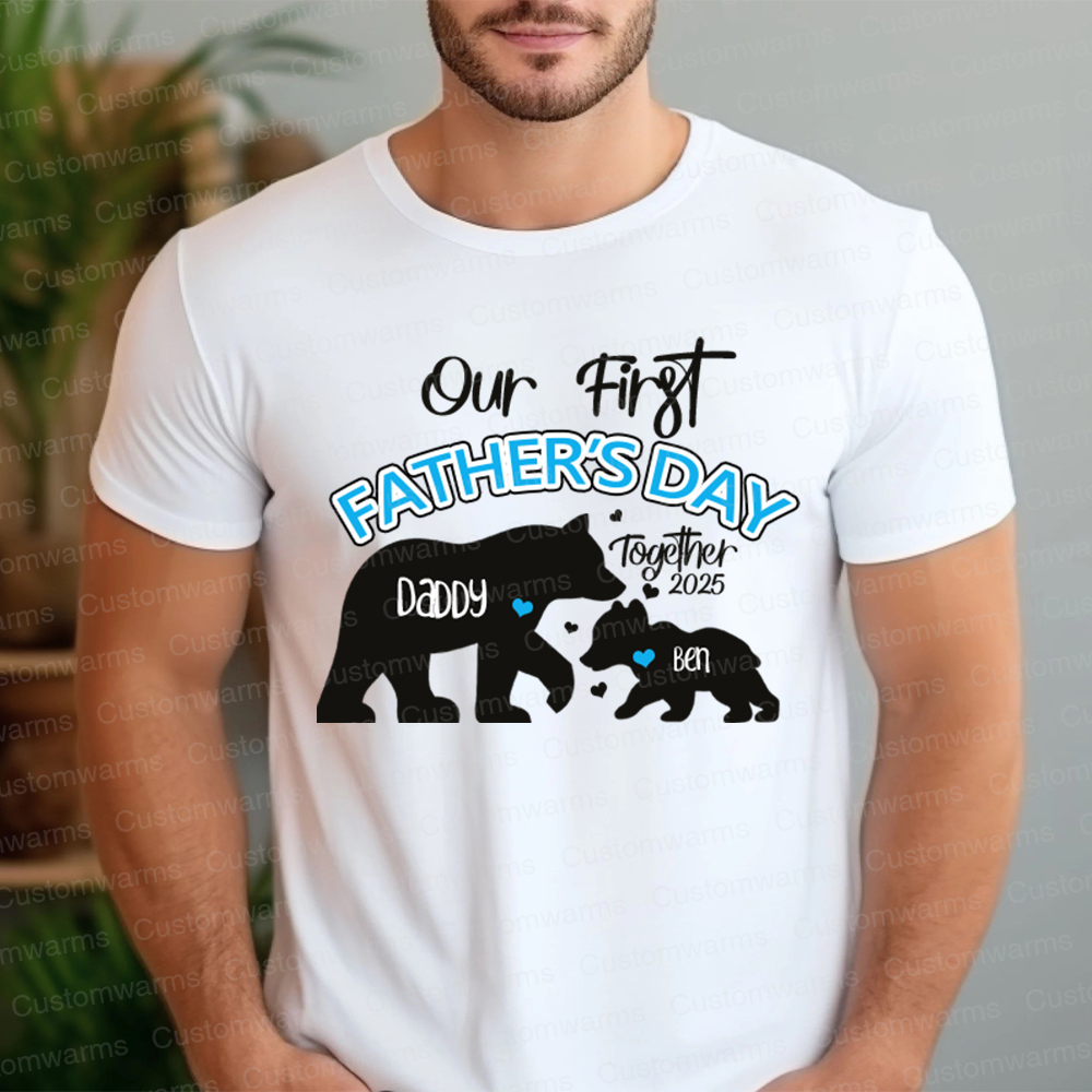 Personalized First Father's Day Daddy and Baby Outfit | CWFamily97