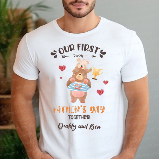 Personalized First Father's Day Daddy and Baby Outfit | CWFamily98