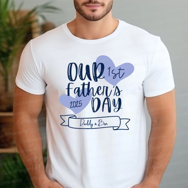 Personalized First Father's Day Daddy and Baby Outfit | CWFamily99