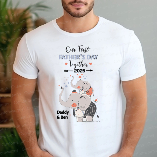 Personalized First Father's Day Daddy and Baby Outfit | CWFamily100