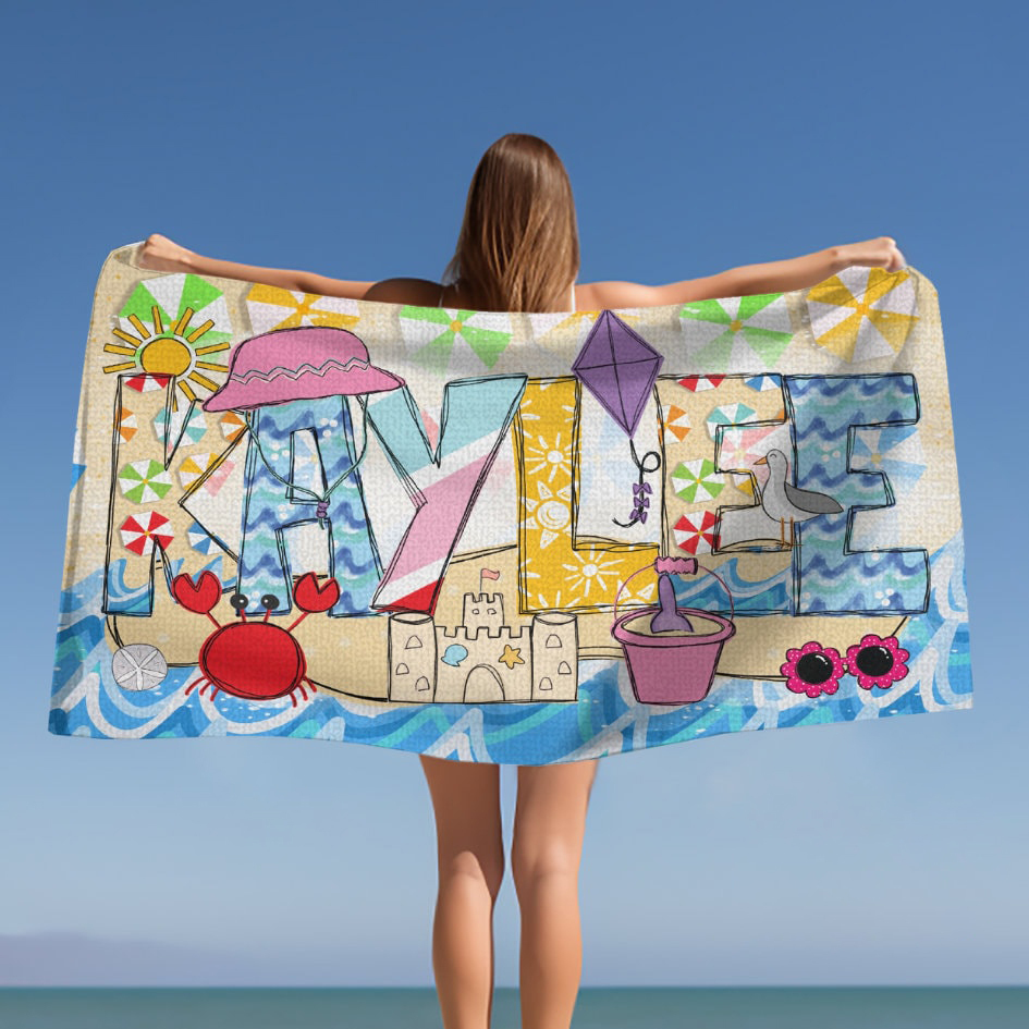 Personalized Lovely Kid Towel for Summer & Beach | CWTowel162